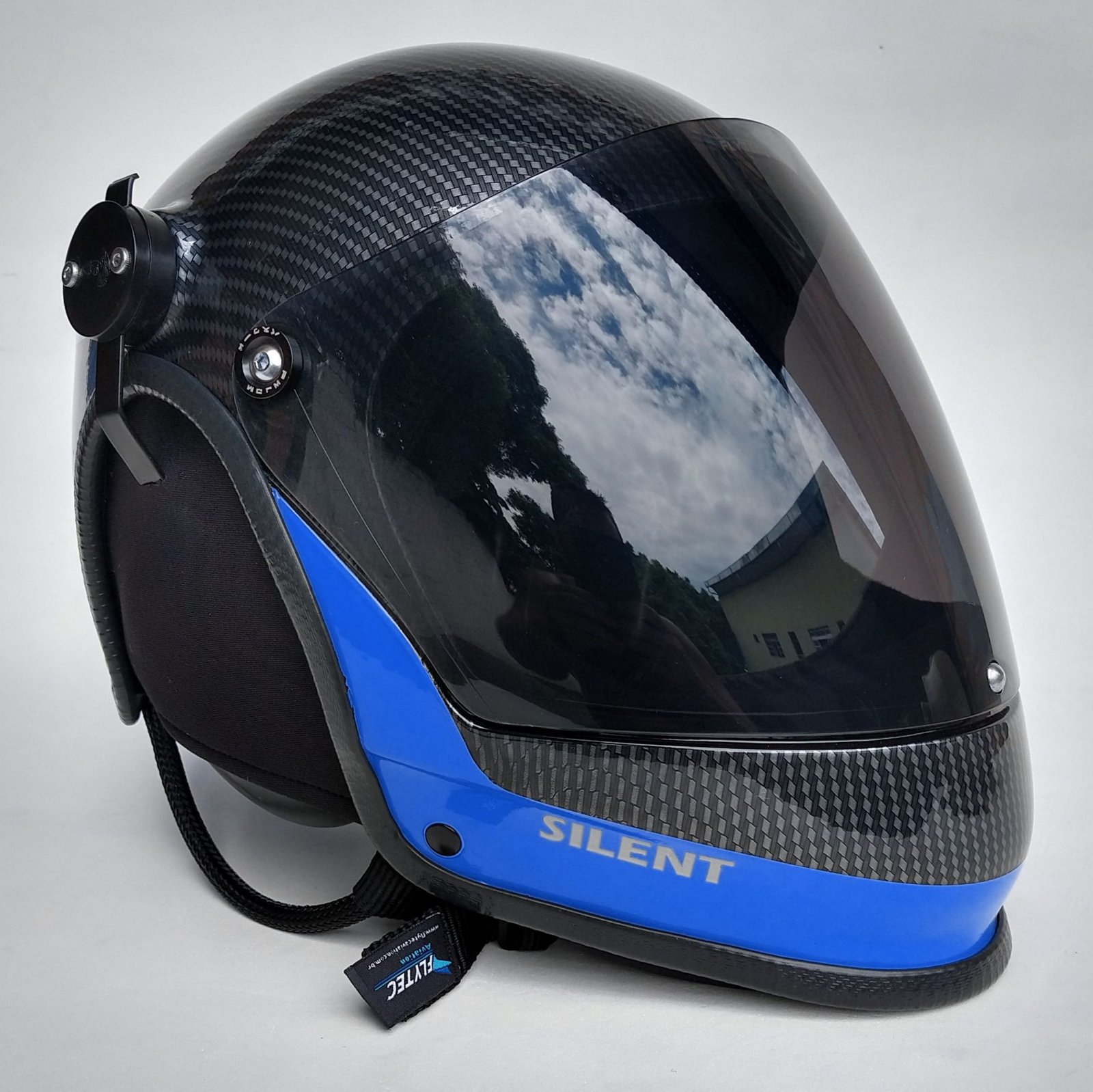 CAPACETE SILENT FUL FACE COR CARBON COLORS COM INTERCOMUNICADOR BLUETOOTH V6 PRO E CABO PRA RADIO - Imagem 14