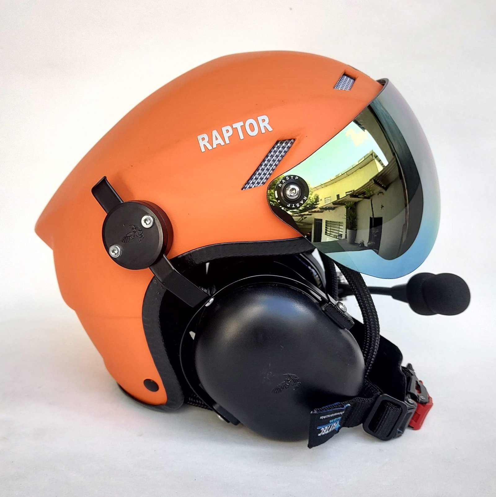 CAPACETE RAPTOR COR LARANJA FOSCO COM VISEIRA - Imagem 6
