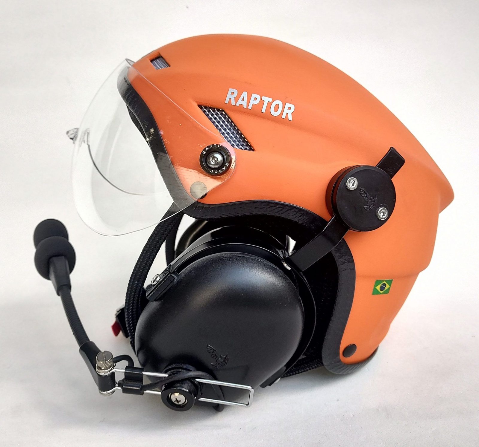 CAPACETE RAPTOR COR LARANJA FOSCO COM VISEIRA - Imagem 11