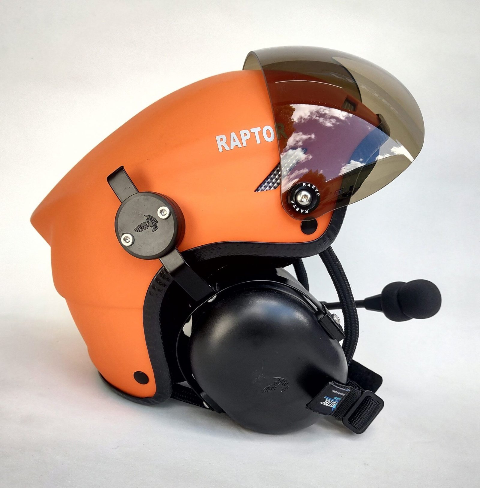 CAPACETE RAPTOR COR LARANJA FOSCO COM VISEIRA - Imagem 12