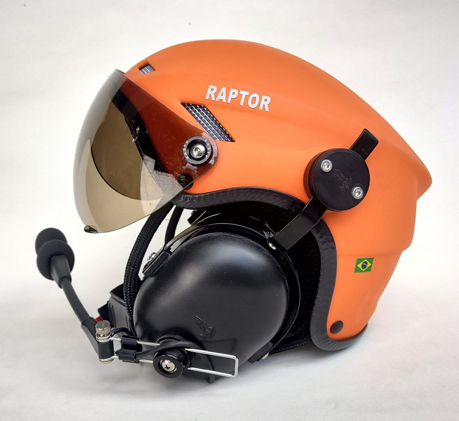 CAPACETE RAPTOR COR LARANJA FOSCO COM VISEIRA - Imagem 15