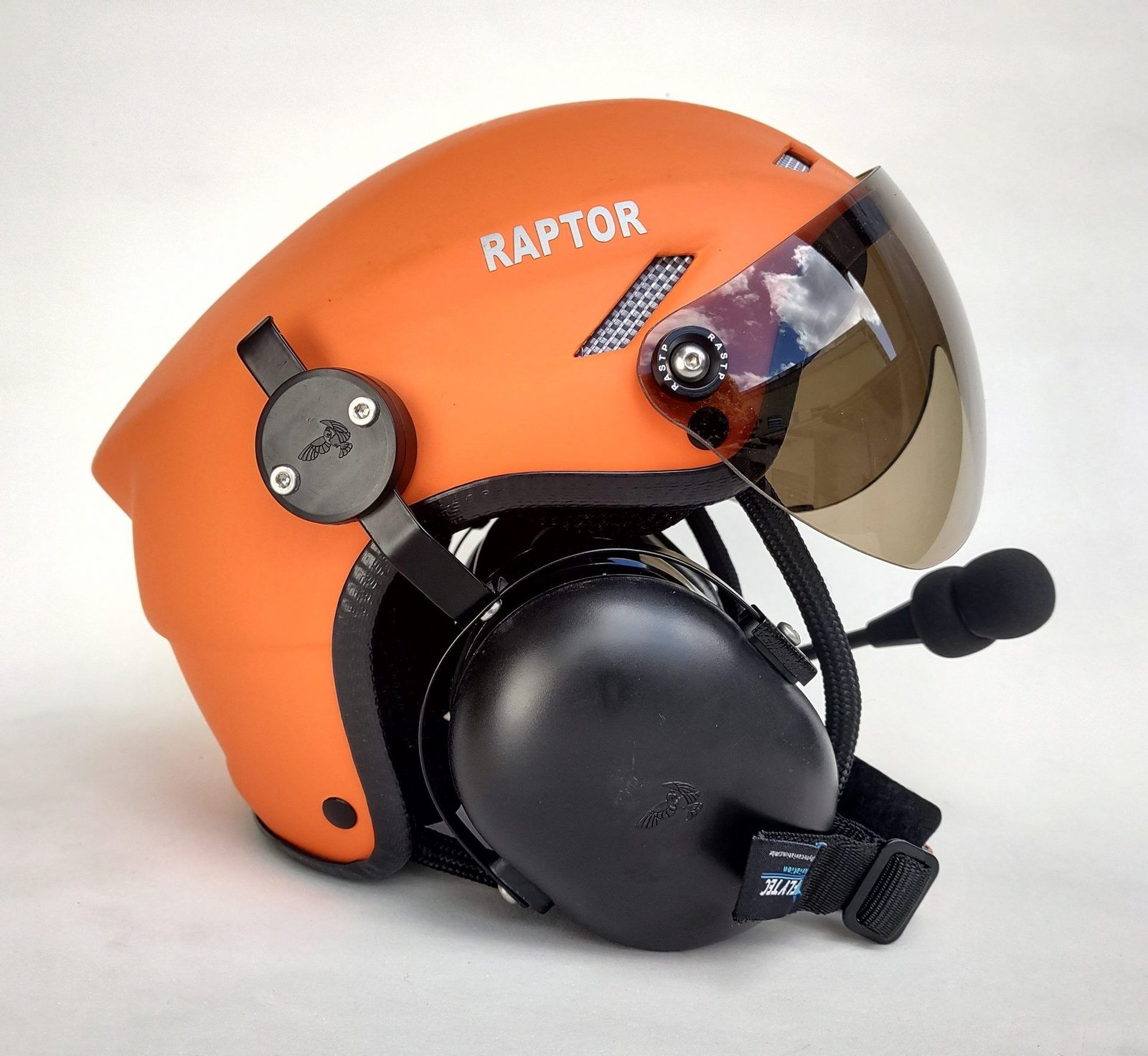 CAPACETE RAPTOR COR LARANJA FOSCO COM VISEIRA - Imagem 16