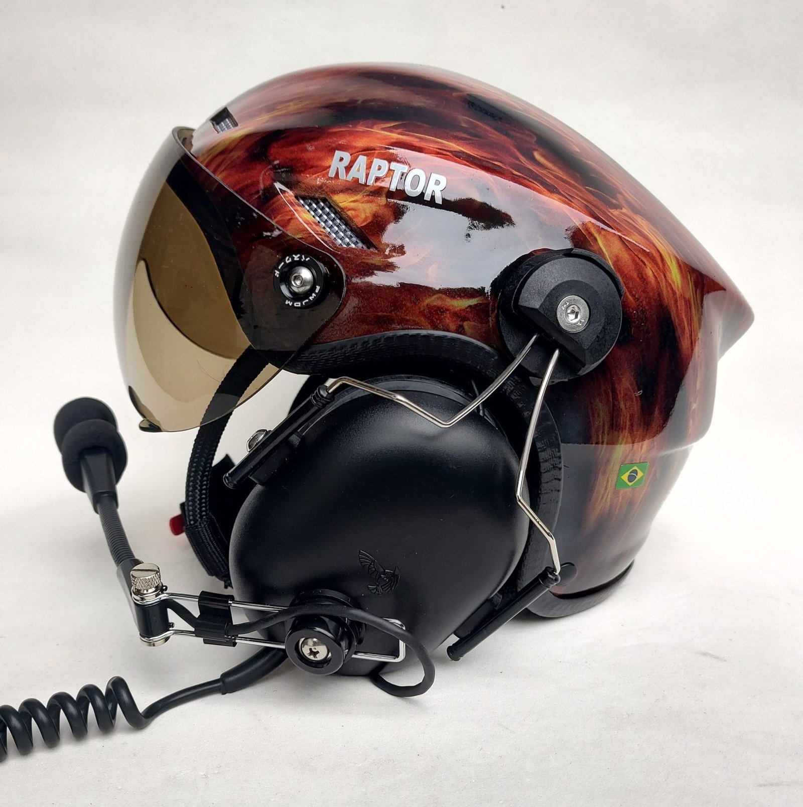 CAPACETE RAPTOR PINTURA WTP COR FIRE - Imagem 11