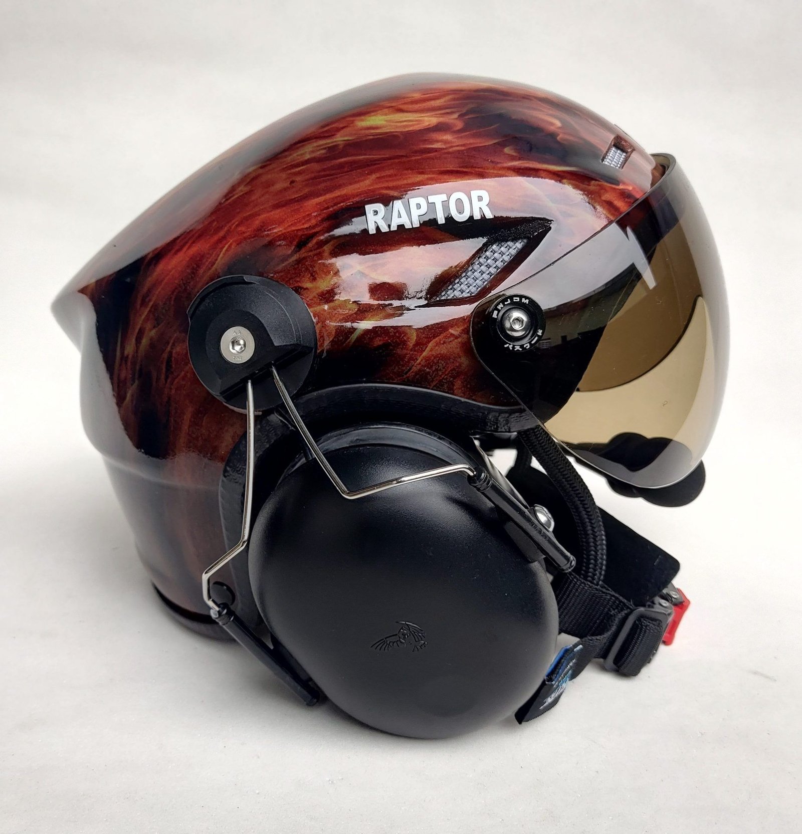 CAPACETE RAPTOR PINTURA WTP COR FIRE - Imagem 9