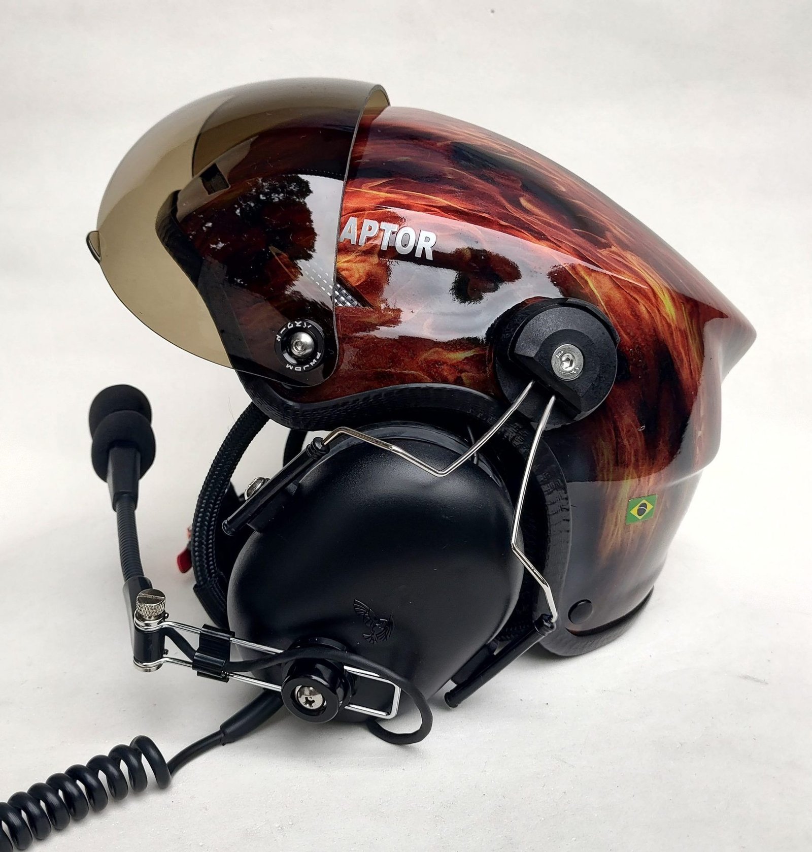 CAPACETE RAPTOR PINTURA WTP COR FIRE - Imagem 7