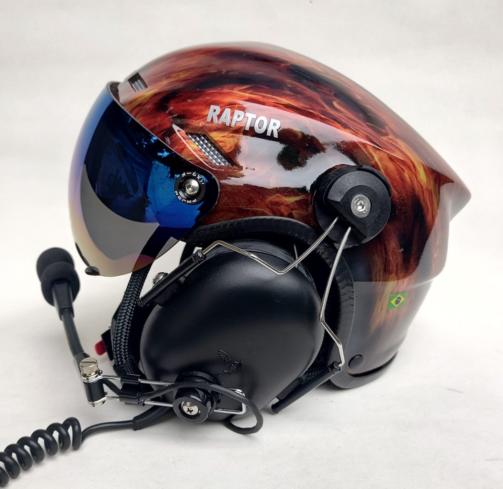 CAPACETE RAPTOR PINTURA WTP COR FIRE - Imagem 6