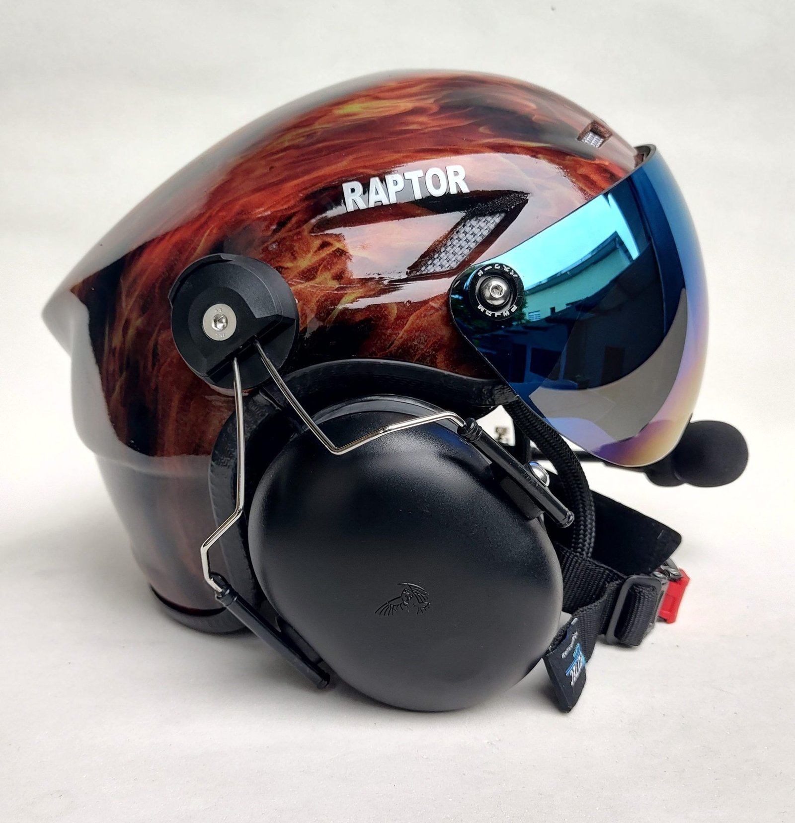 CAPACETE RAPTOR PINTURA WTP COR FIRE - Imagem 3