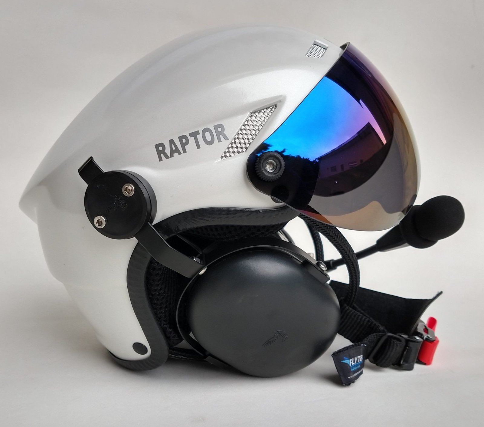 CAPACETE RAPTOR BRANCO BRILHO COM VISEIRA FULL FACE - Imagem 14