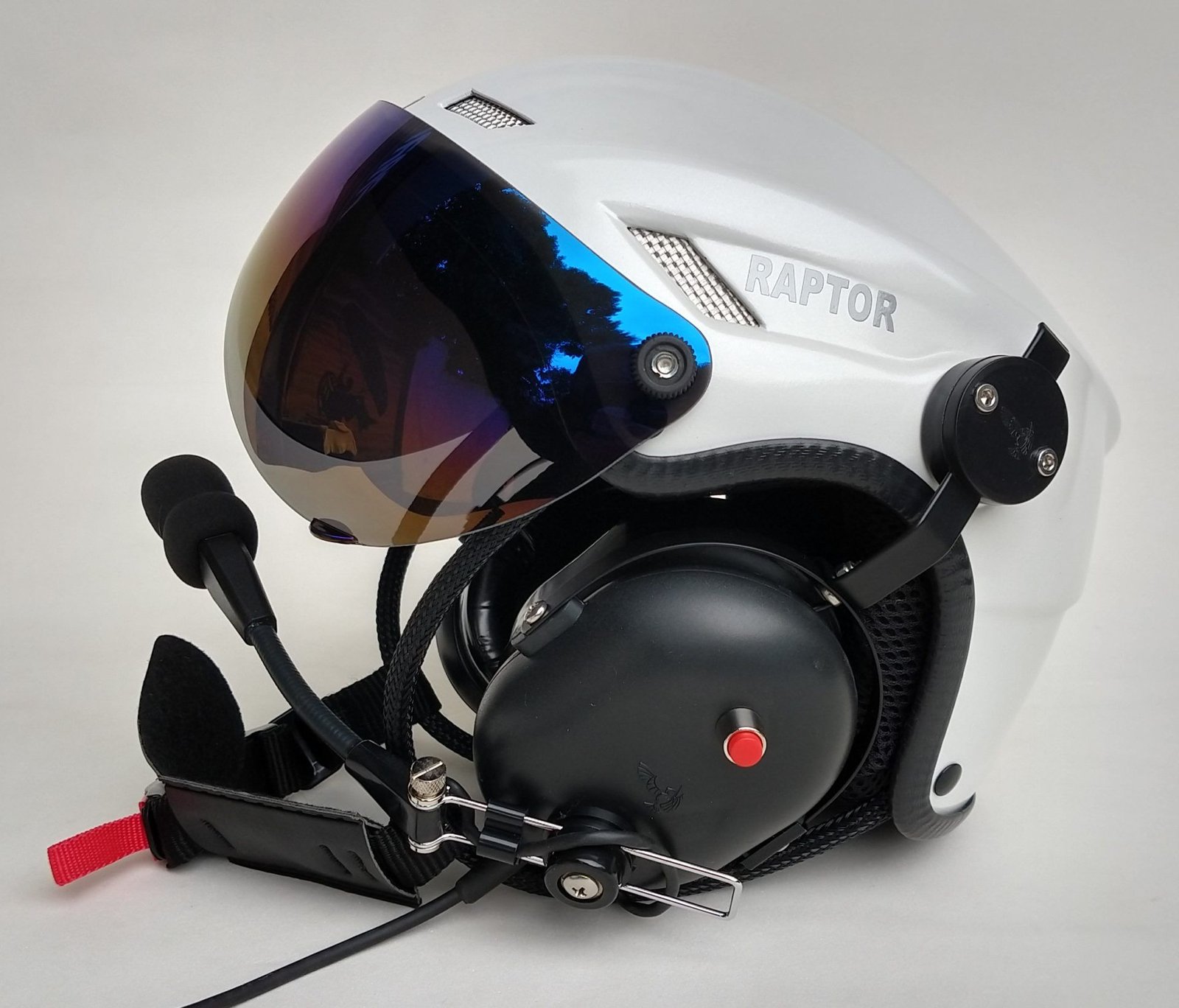 CAPACETE RAPTOR BRANCO BRILHO COM VISEIRA FULL FACE - Imagem 16