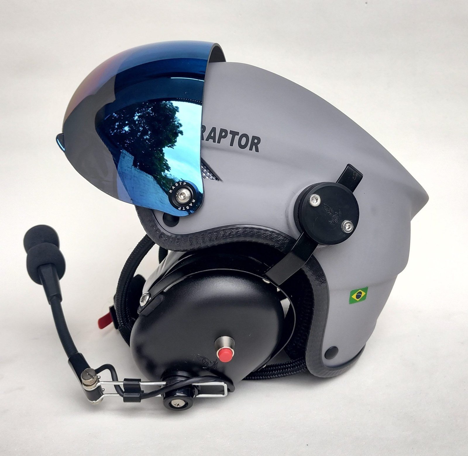 CAPACETE RAPTOR COR CINZA FOSCO COM VISEIRA - Imagem 2