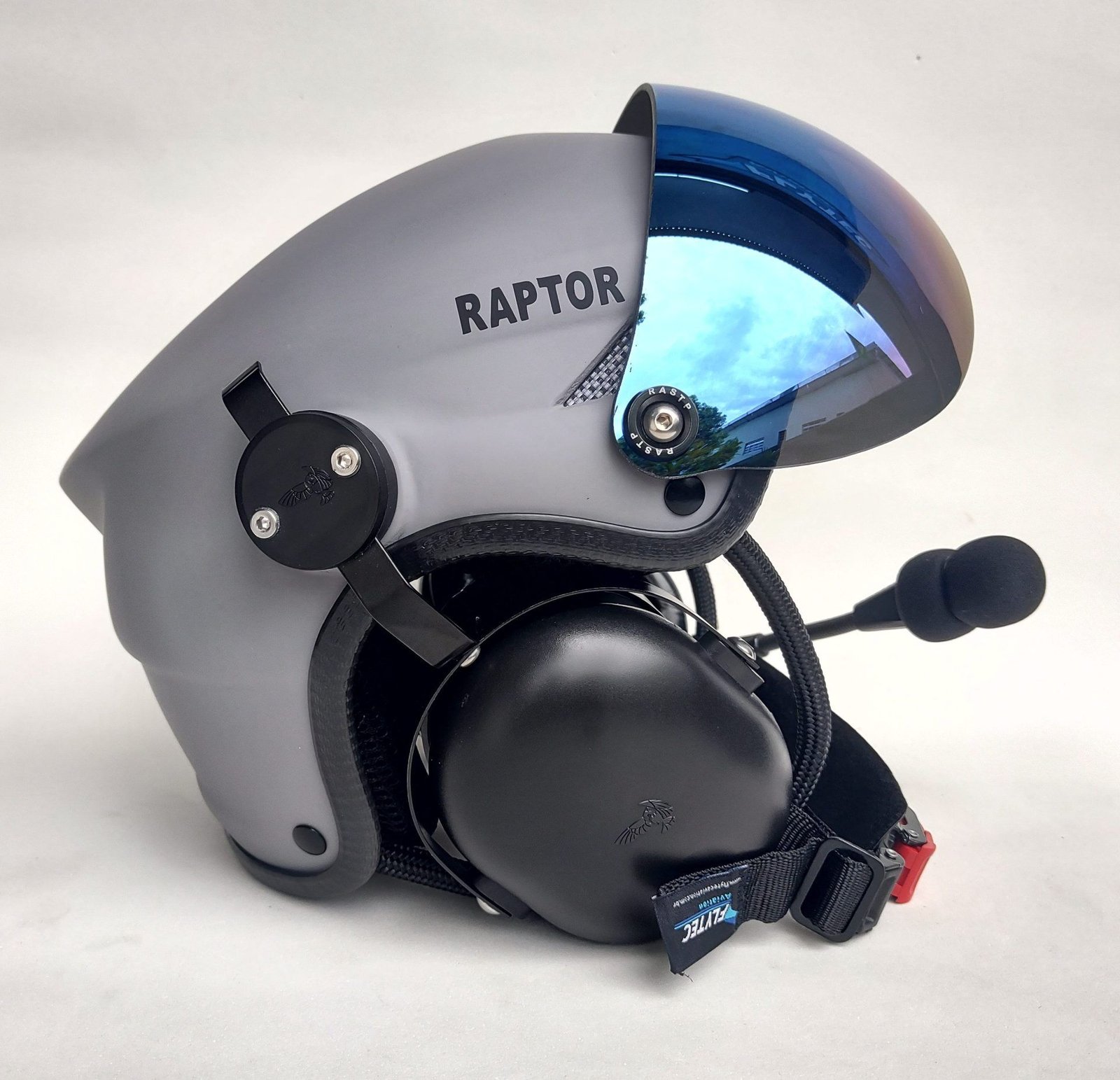 CAPACETE RAPTOR COR CINZA FOSCO COM VISEIRA - Imagem 4
