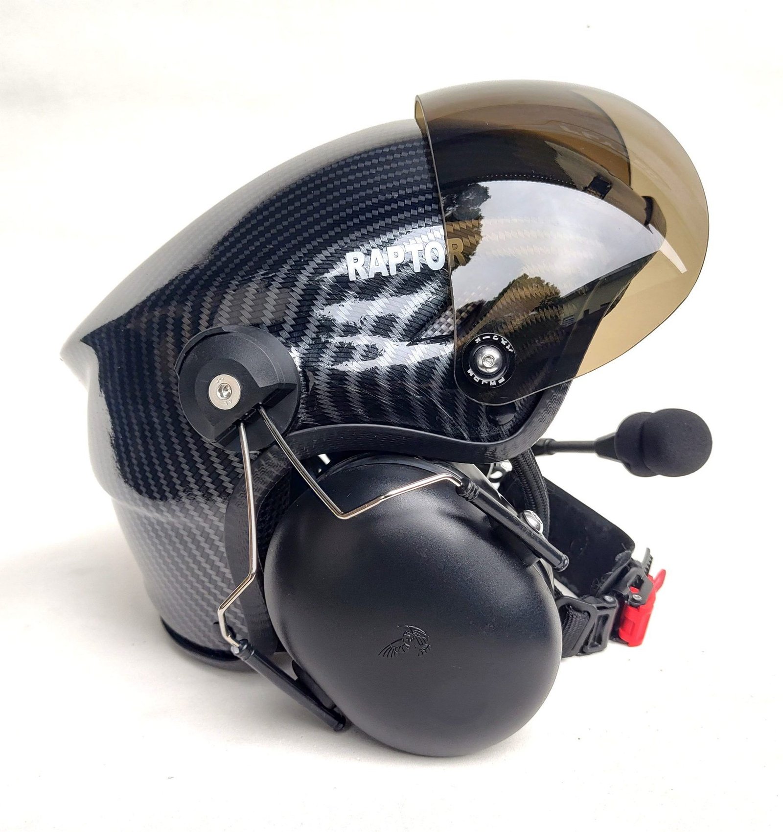 CAPACETE RAPTOR PINTURA WTP COR FIBRA DE CARBONO - Imagem 7